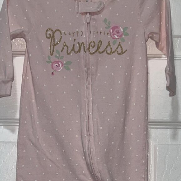 New Carters Pink Princess Pjs 6-9 Months NWT - Picture 10 of 13